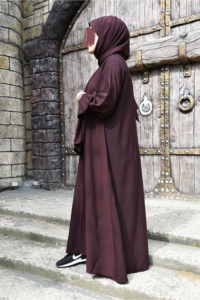 Ns nowascarf Medina Brown Hijab Suit - Silk Nowa