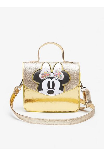 Disney Minnie Mouse Applique Crossbody Bag with Detachable Strap