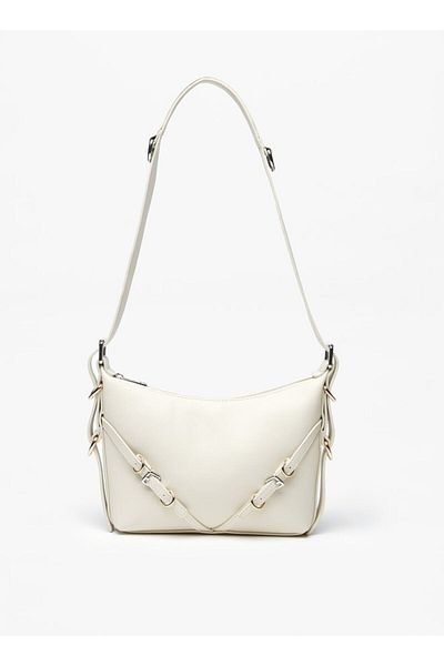 Missy Solid Shoulder Bag with Zip Closure