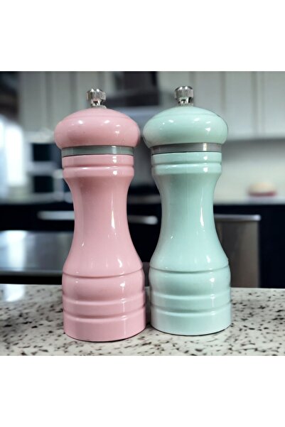 amaç yaşam ve ambalaj Değirmen Tuzluk Ve Baharatlık 2 Adet Seramik Renkli