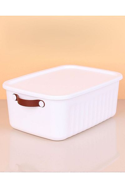 devigo 10 lt 3 Organizer Decorative Storage Box with Lid - 35x25x15 cm