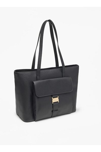 Missy All-Over Monogram Print Tote Bag with Double Handle and Zip Closure