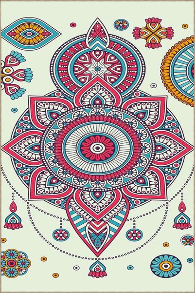 Rugs Modern Halı Υφαντό χαλί με σχέδιο ροζ αστεριών και πλενόμενο χαλί miravi...