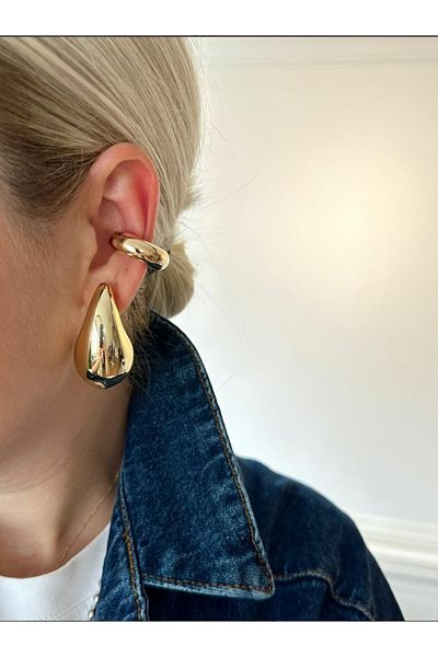 bee Steel Earrings Pipe Earcuff Cartilage Earrings