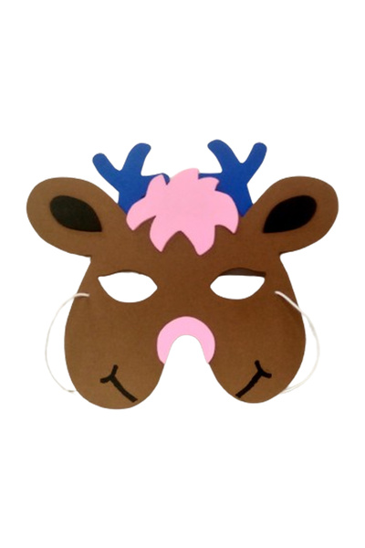 Probest DESIGN Geyik Eva Çocuk Maskesi, Çocuklar için EVA Hayvan Maskeleri, D...