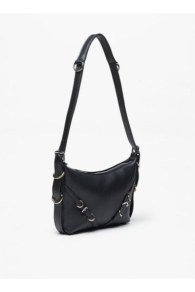 Missy Solid Shoulder Bag with Zip Closure