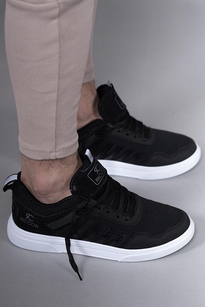 Riccon Pánské tenisky001222 Black Black White