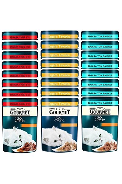 Gourmet Izgara Karışık Yaş Mama 85 gr 24 Adet