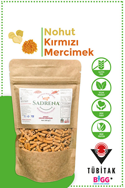 Sadrena Glutensiz & Vegan Yüksek Protein ve Lif İçeren Nohut & Kırmızı Mercim...