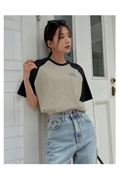 MOONBULL Unisex Vacation Printed Reglan Sleeve Oversize T-shirt