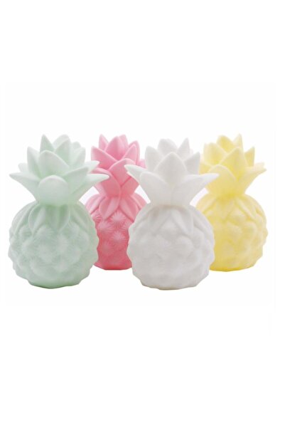 Evene Ananas Dekoratif Aydınlatma Led Işıklı Gece Dekor Bebek Çocuk Odası Mas...