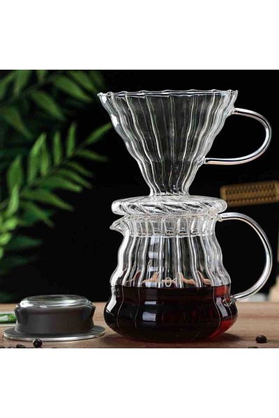 HBS Art Design EPİNOKS Coffee Options - Glass Coffee Brewing Handle