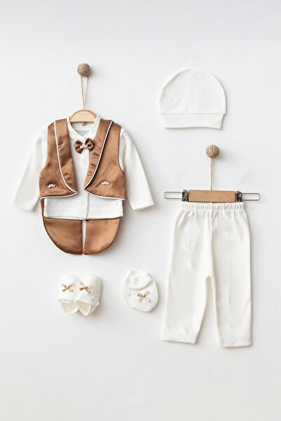 Tombyco Baby Boy Mevlit Set with Satin Vest Newborn Mevlüt Set Baby Gift (Box...