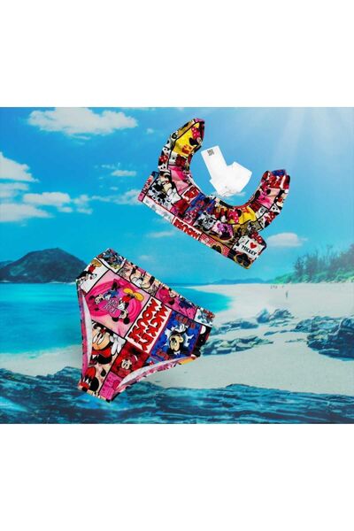 YDBKStore Girl's (3-10 years) Ruffle Strap Bikini Swimsuit