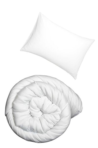 Evene Wool Quilt and Pillow Single Cool Holder Anti-Sweat Set Organic Merino Wool Hand Stitched Antial