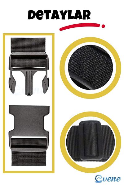 Evene Suitcase Belt Suitcase Belt Suitcase Lock Suitcase Lock Yellow
