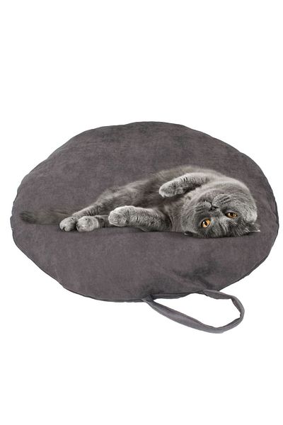 Evene Cat Bed Pet Cat Cushion 65 Cm Pet Bagel Round Soft Bed Cushion