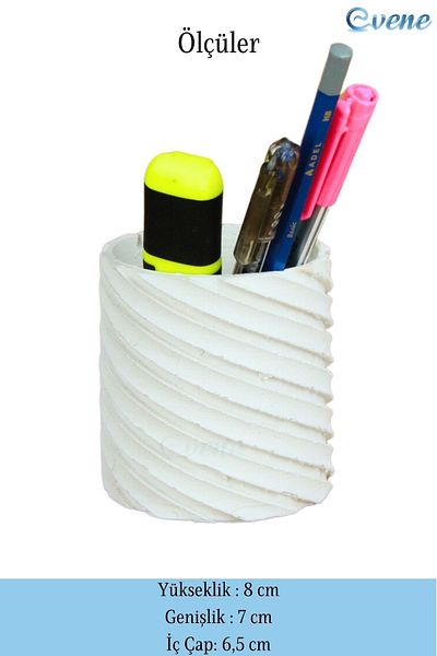 Evene Pen Holder White Color Desk Pen Holder Organizer Pen Holder Cross Model