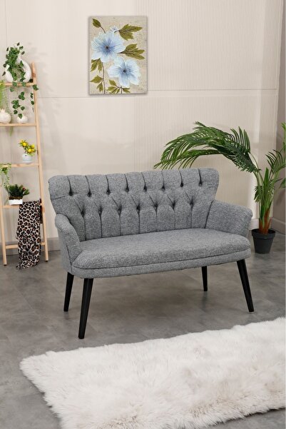 Harmony Linen Serisi Keten Çay Seti Koltuk Takımı Cafe, Ofis, Balkon, Yazlık, Bahçe Koltuğu Berjer