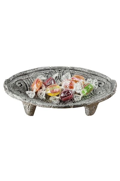 Evene Sugar Bowl Silver Antique Color Presentation Cup Dragee Decorative Plate Model 7