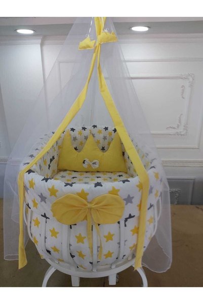 babyen1 Crown Sleeping Set for Basket Crib, Excluding the Crib