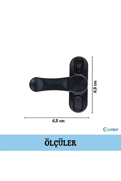 Evene قفل أمان نافذة أنثراسايت 5 قطع قفل ضد السرقة للأطفال قفل معدني قابل للسحب