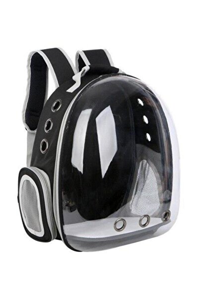 Evene Siyah Kedi Taşıma Çantası Astronot Şeffaf Orta Boy Uçak Için Uygun Hava...