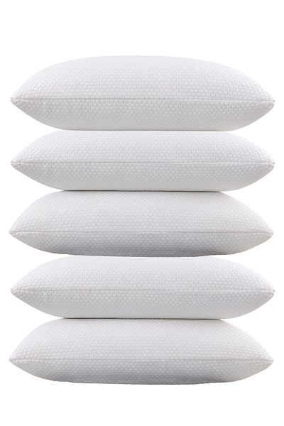 Evene Pillow Orthopedic Anti-Sweat 5 Pieces Visko Sleeping Pillow Premium 100% Visco Sponge with Case