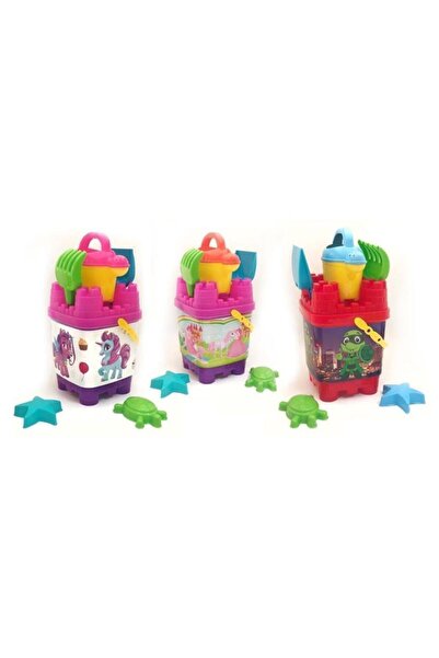 Dede Oyuncak Mavi Büyük Boy Kale Kum Kovası Seti Deniz Plaj Oyuncakları