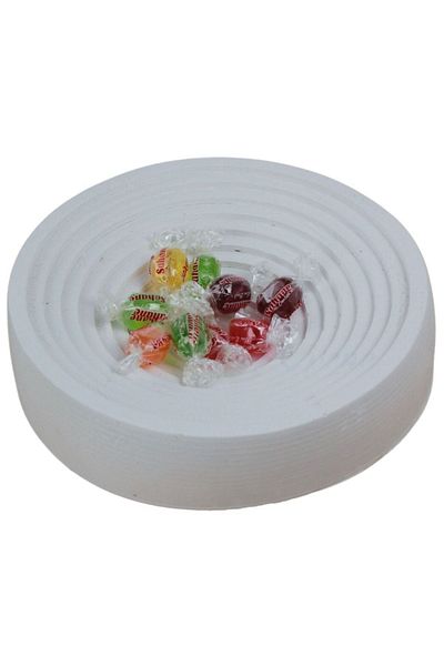 Evene Sugar Bowl White Color Presentation Dragee Decorative Plate Model 2