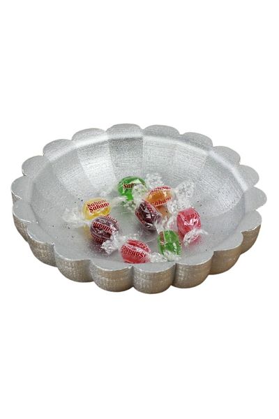 Evene Sugar Bowl Silver Color Presentation Bowl Dragee Decorative Plate Model 8