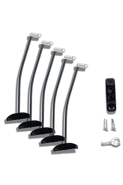 Evene Black Window Lock with 5 Ropes Children's Safety Security Burglar Pimapen PVC Door Baby Lock