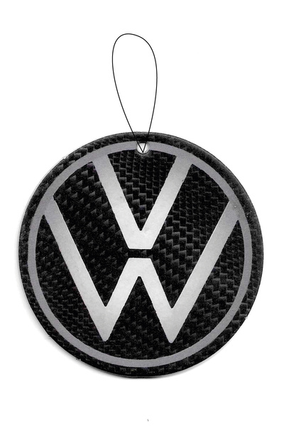 ODORLA 2 Adet Karbon Detay Üzerine Vw Logolu Dekoratif Oto Kokusu Ve Aksesuarı