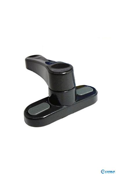 Evene Black Window Safety Lock 2 Pieces Children's Burglar Lock Pull-Out Metal Lock