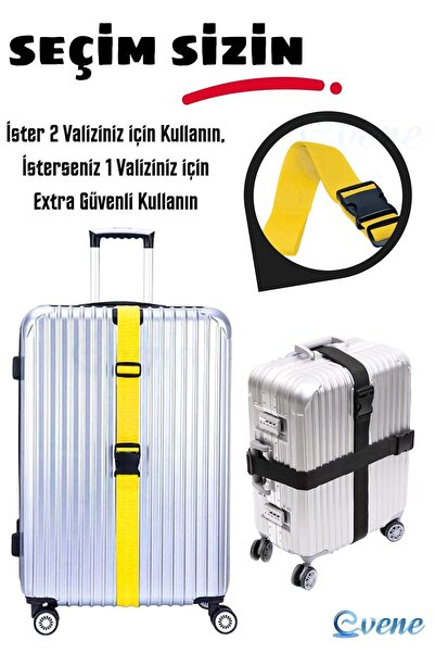 Evene Valiz Kemeri Bavul Kemeri Bavul Kilidi Valiz Kilit Sarı
