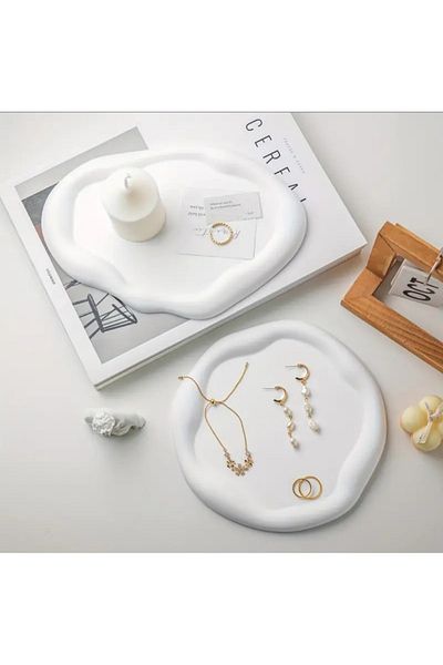 Minima Art Studio Decorative Jewelry Organizer - Product Shooting and Presentation Plate Set