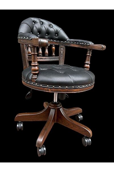 DİVA MOBİLYA ŞAH KLASİK ÇALIŞMA KOLTUĞU SİYAH