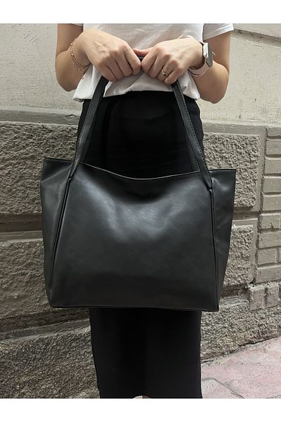 hill bag Geantă de mână și umăr din piele moale de dimensiuni mari