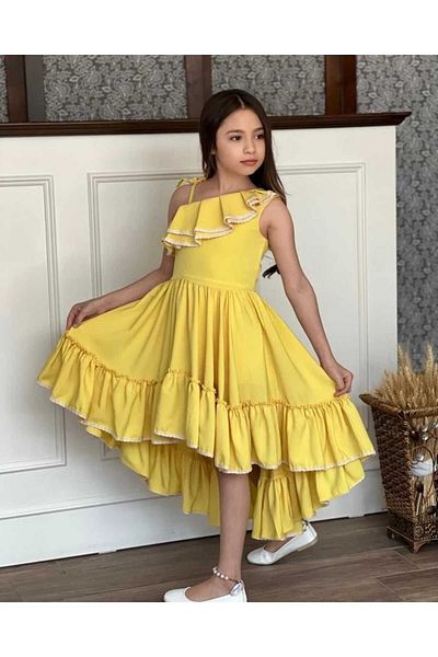 Dilek Girl's tailed trend dress