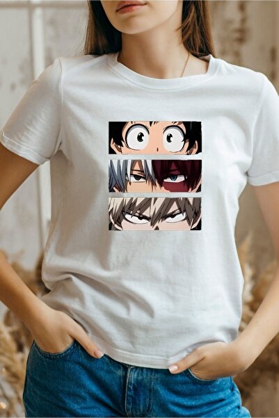 oneagılyazı تي شيرت مطبوع عليه رسوم متحركة للجنسين مقاس كبير