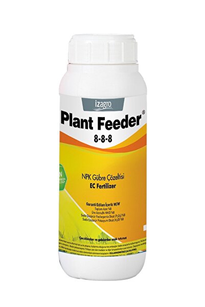 İZTAR ORGANİK GÜBRE 8.8.8 Npk Gübre Çözeltisi ( Plant Feeder 8.8.8) 1 Lt
