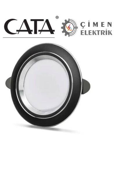 Cata 15 Adet Ct 5258 Siyah Kasa Zepra Led Spot 6w 3 Renkli