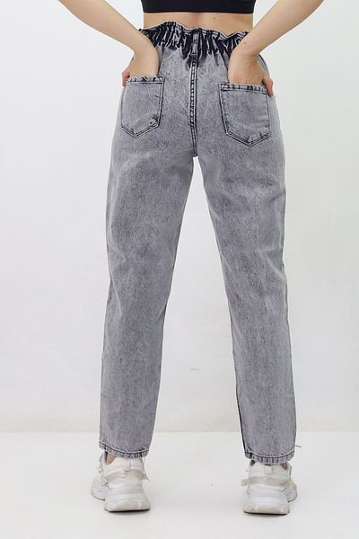 GZT TEKSTİL Elastic Waist Lycra Free Women's Jeans - 005