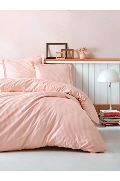 CAQQA Premium Powder Double Satin Duvet Cover Set