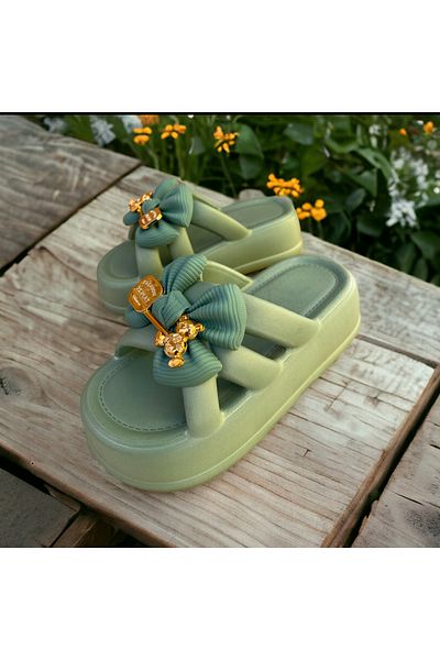 Hızlı Al High Sole - Slippers Suitable for Beach, Pool, Sea, Garden