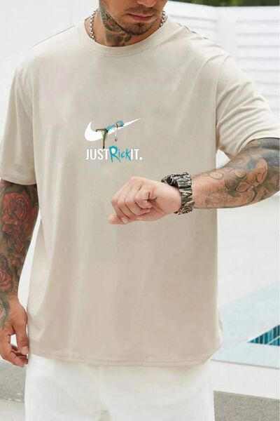 oneagılyazı Μπλουζάκι με στάμπα Rick And Morty Unisex Oversize