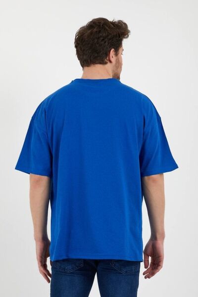 Pasage Blue Unisex Loose-Fit Oversize Tshirt