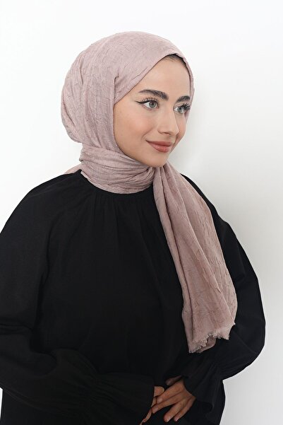 Mizge Scarf Bambu Kraş Pudra