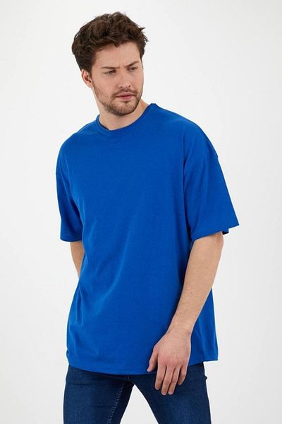 Pasage Μπλε μπλουζάκι Unisex Loose Oversize