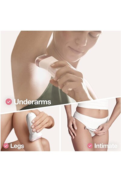 Braun Silk-epil 9 Sensosmart, 4-in-1 Epilation, Deep And Gentle Exfoliation - Rose Gold Ses 9980